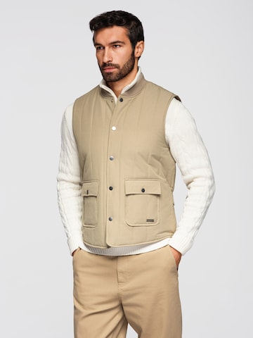 Ombre Bodywarmer 'Heritage' in Groen: voorkant