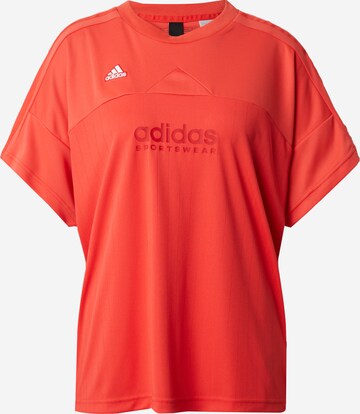 T-shirt fonctionnel 'Tiro Loose' ADIDAS SPORTSWEAR en rouge : devant