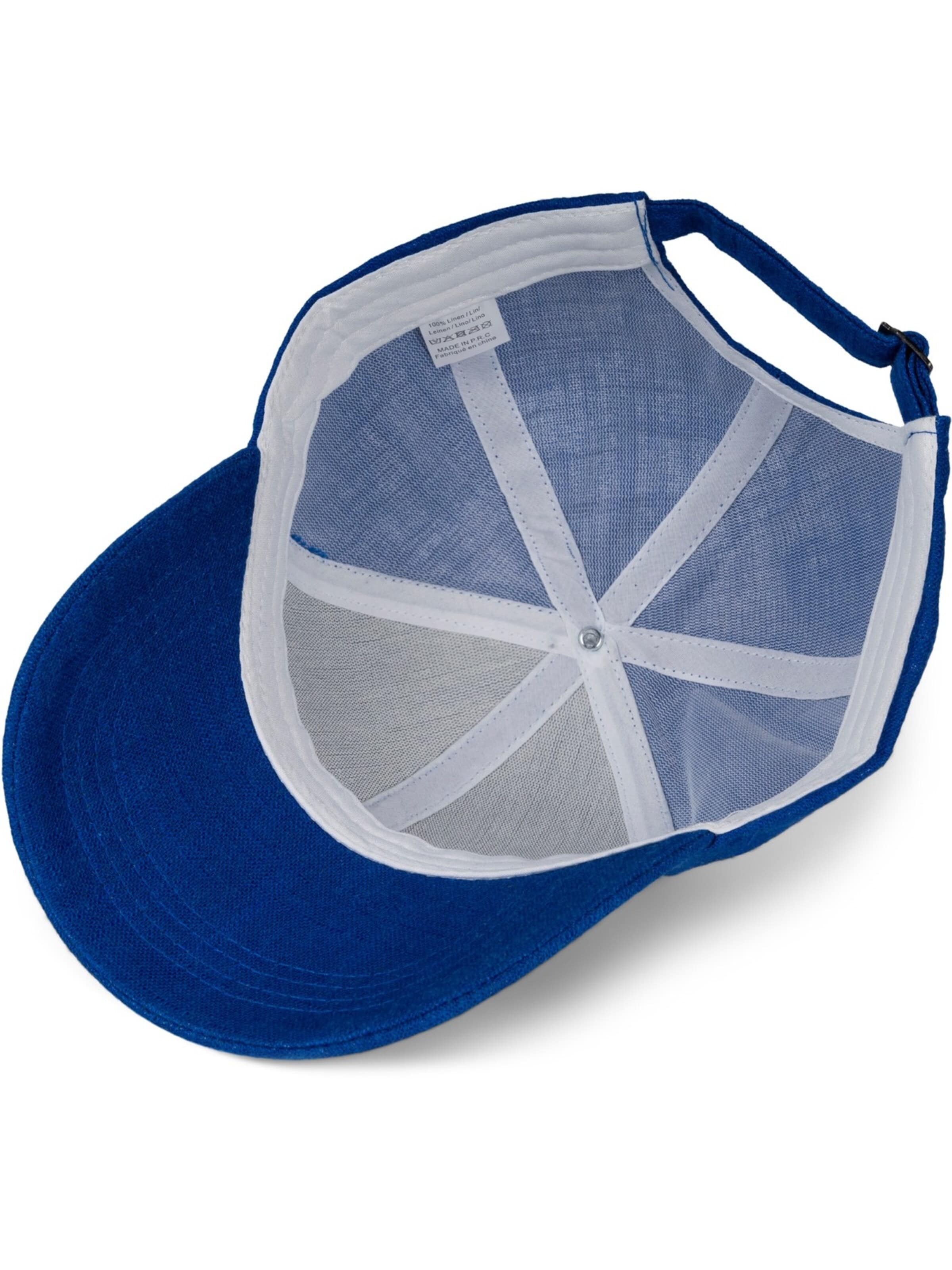 styleBREAKER Cap 'Leinen Baseball Cap'‌‌‌‌‌‌‌ in Blau