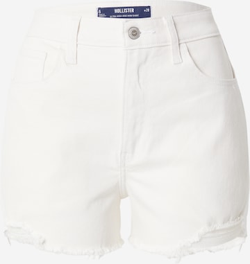 Hollister white jean shorts shop