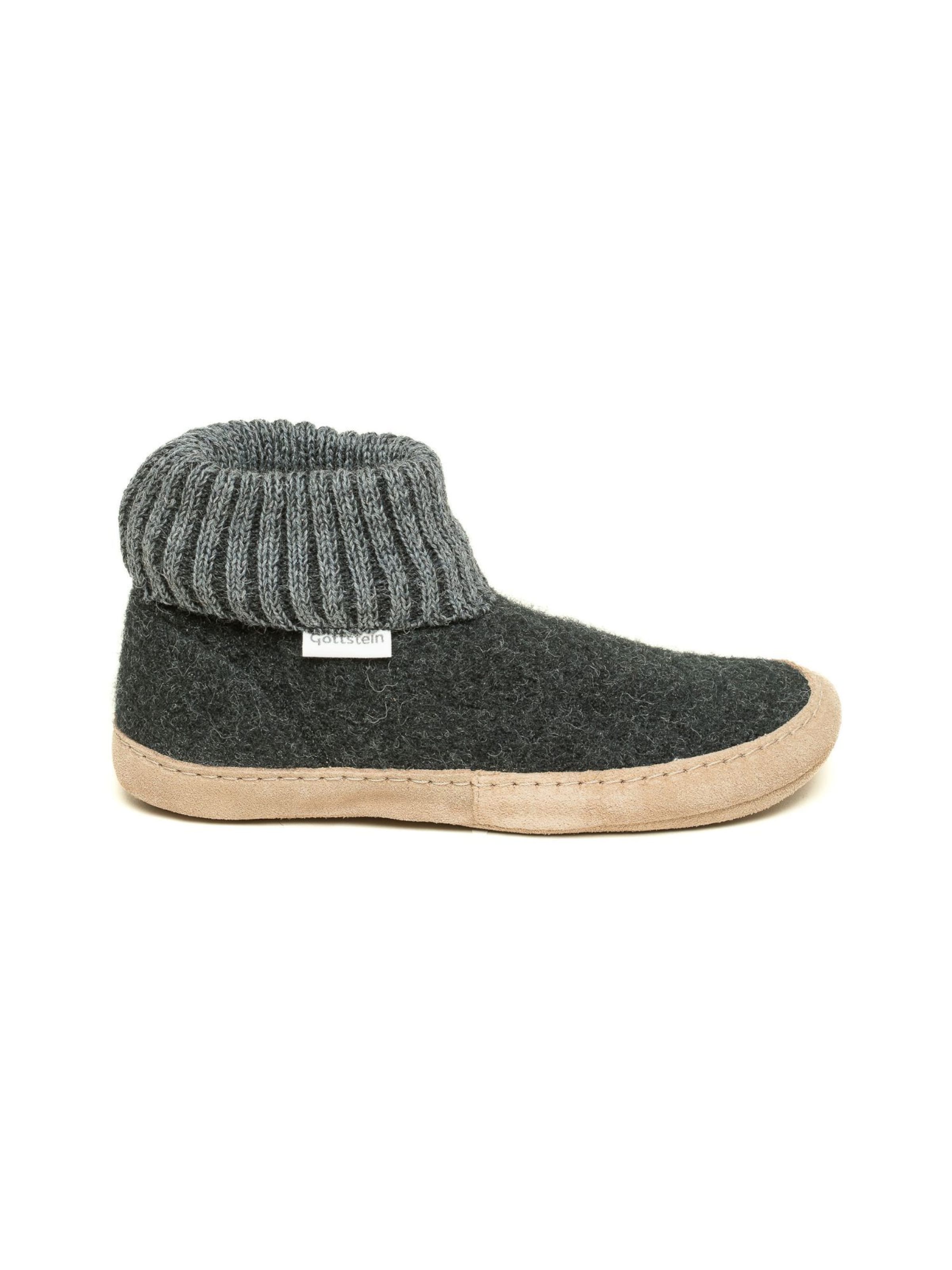 Gottstein Slippers 'Hüttenschuhe Dakota' in Grey