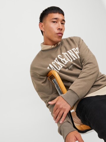 JACK & JONES Sweatshirt 'Josh' in Brown