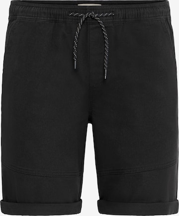 !Solid Chino trousers 'HENK' in Black: front