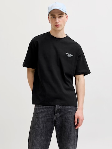 JACK & JONES Tričko 'JORSANREMO' – černá: přední strana