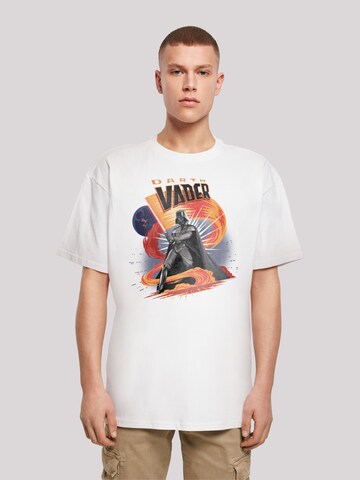 F4NT4STIC T-Shirt 'Star Wars Darth Vader Swirling Fury' in Weiß: Vorderseite