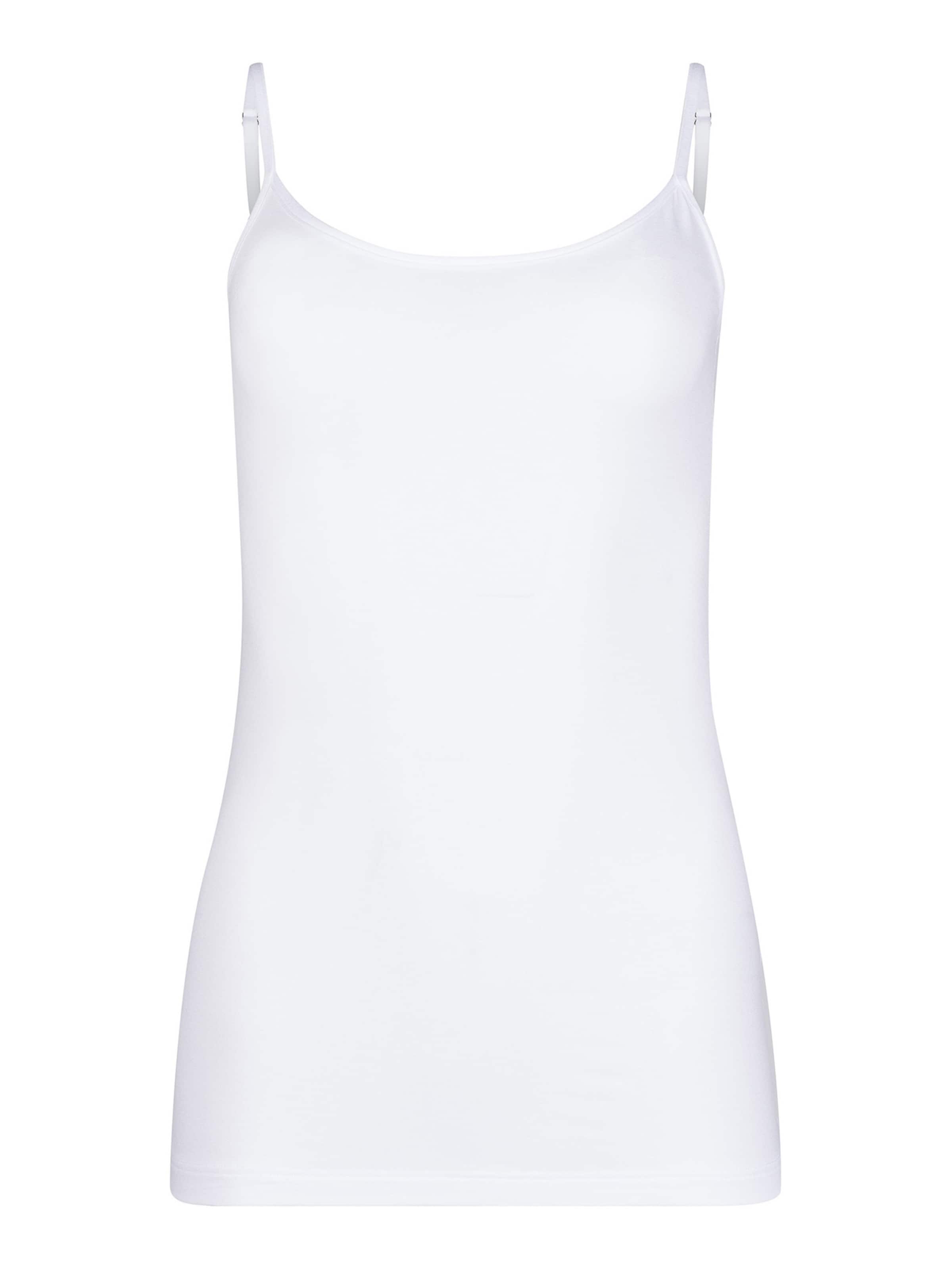 HUBER Top ' Soft Modal ' in White: front