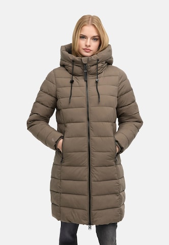 Manteau fonctionnel 'Nanoraa 16' MARIKOO en marron : devant