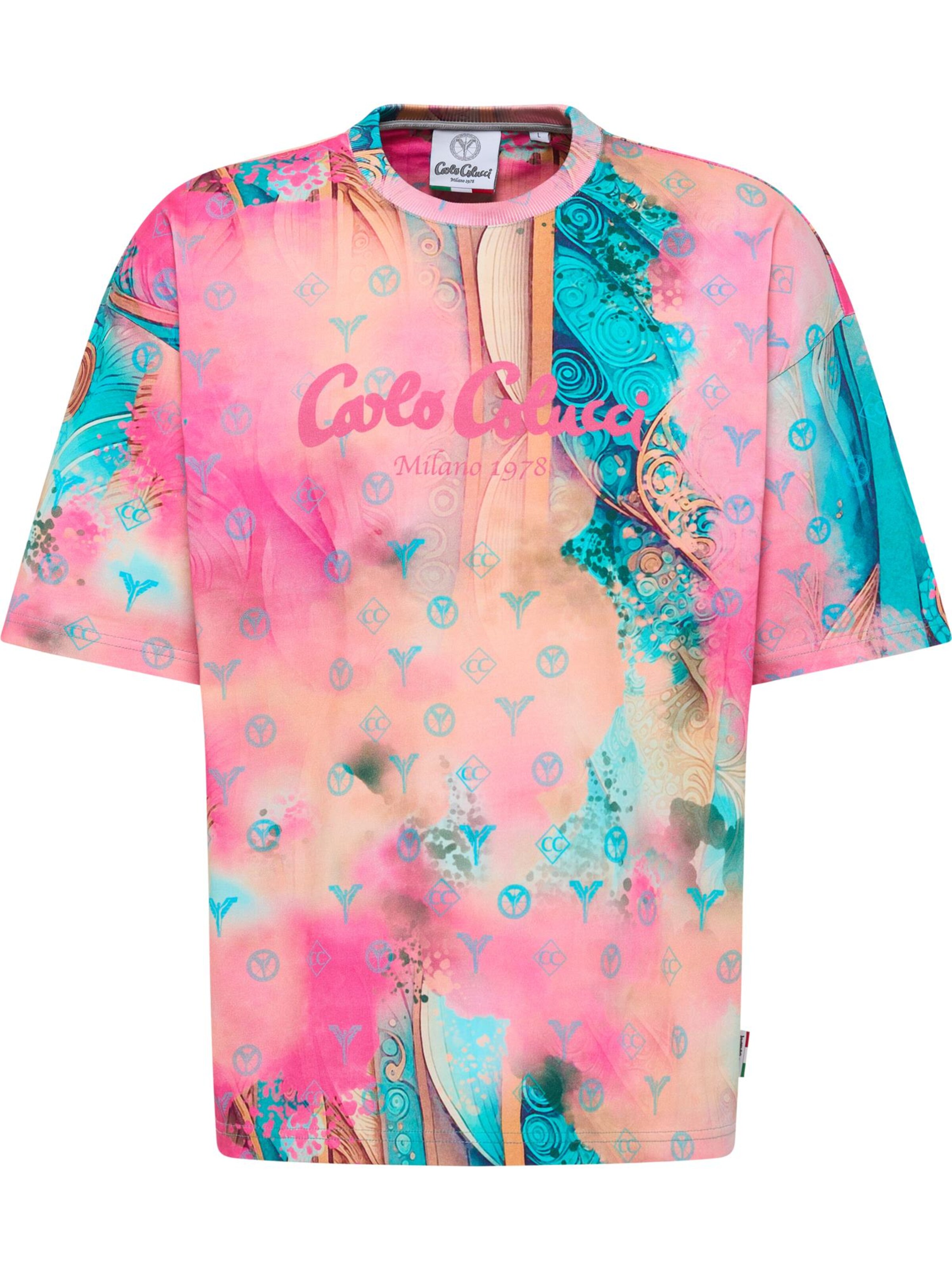 Carlo Colucci Shirt 'Eidenberger' in Roze: voorkant