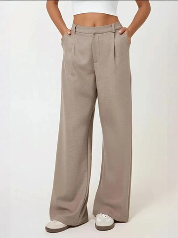 Hiccup Wide Leg Hose in Beige: Vorderseite