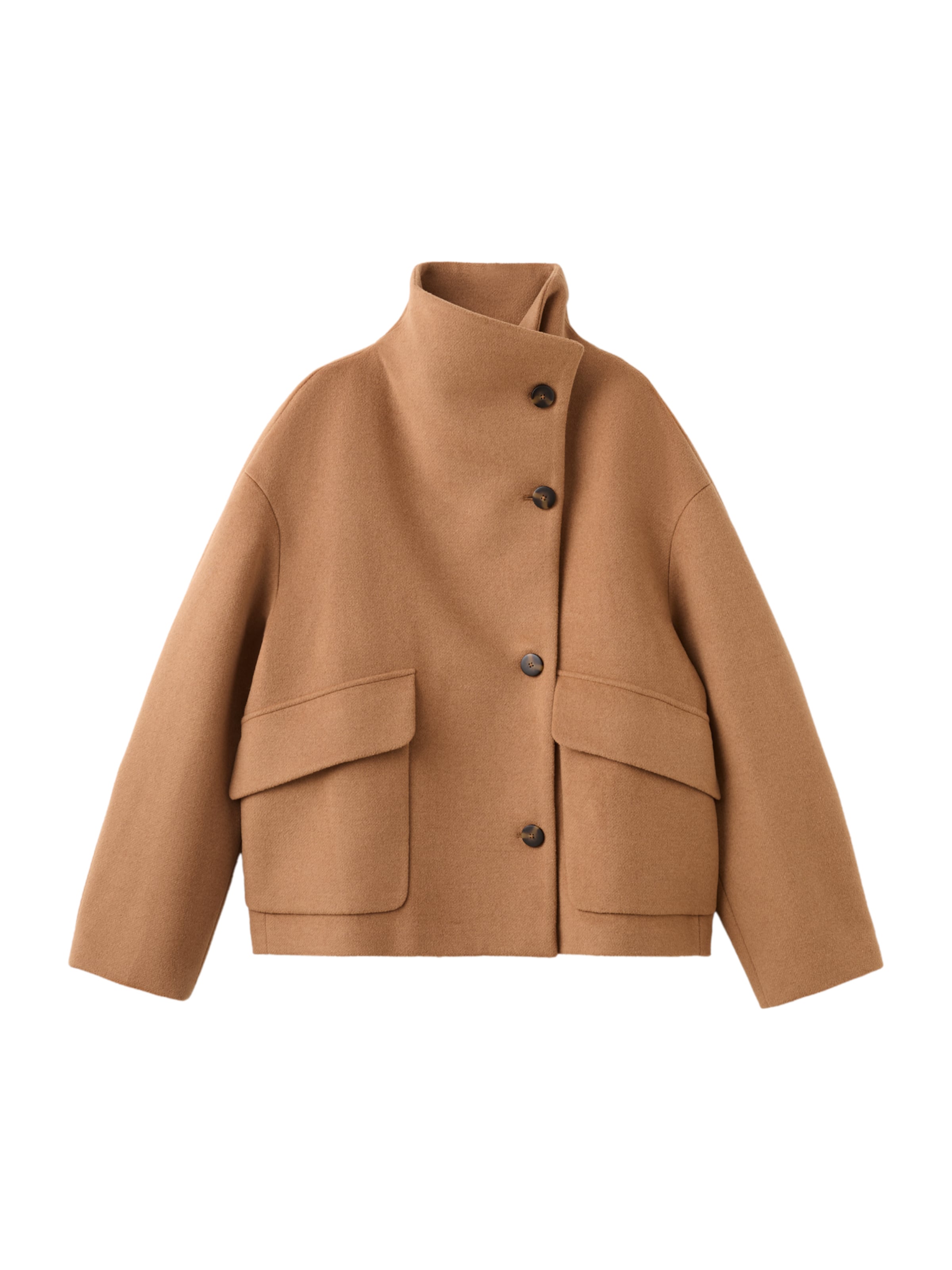 MANGO Jacke 'Basquiat' in Braun: Vorderseite