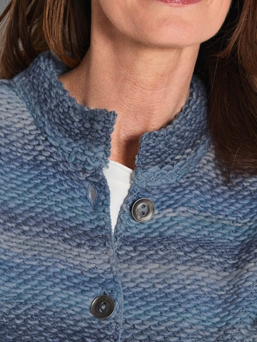 Goldner Strickjacke in Blau