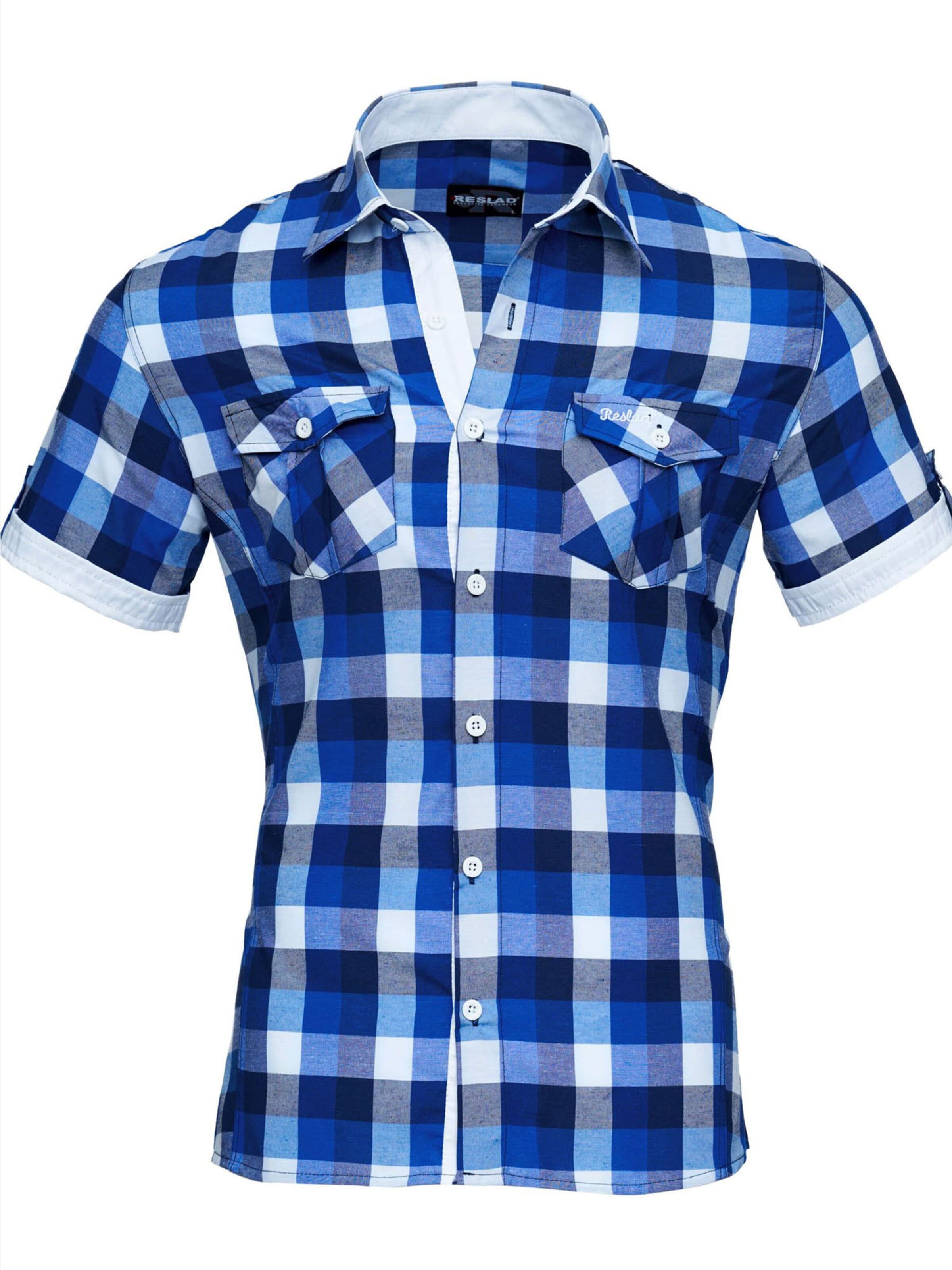 Reslad Slim fit Button Up Shirt 'RS7065' in Blue: front