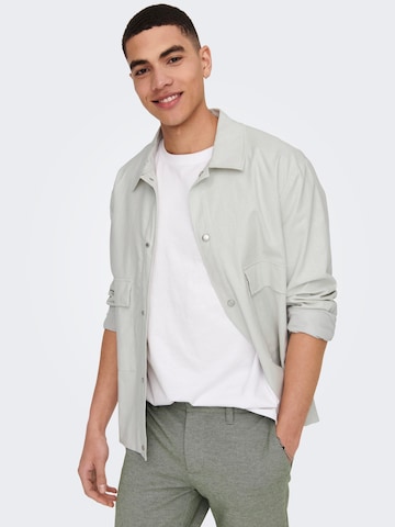 Only & Sons Between-Season Jacket 'Marlon' in Grey: front