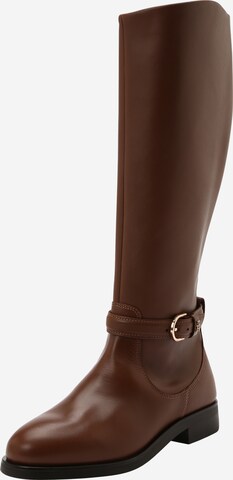 Bottes TOMMY HILFIGER en marron : devant