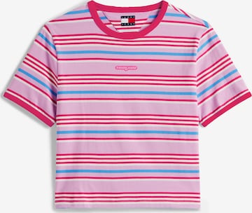 rožinė Tommy Jeans Marškinėliai: priekis
