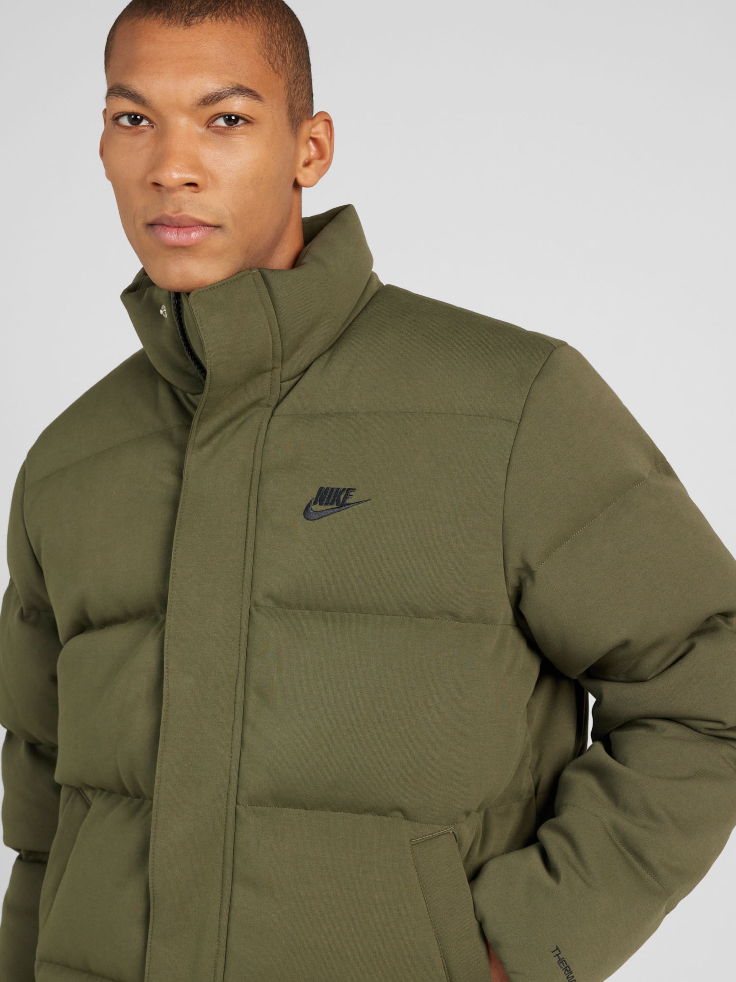 Nike Sportswear Sports sweat jacket in Khaki ABOUT YOU