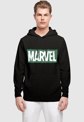 ABSOLUTE CULT Sweatshirt 'Marvel - Holly Logo' in Zwart: voorkant