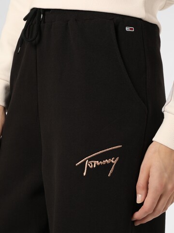 Tommy Jeans Tapered Broek in Zwart