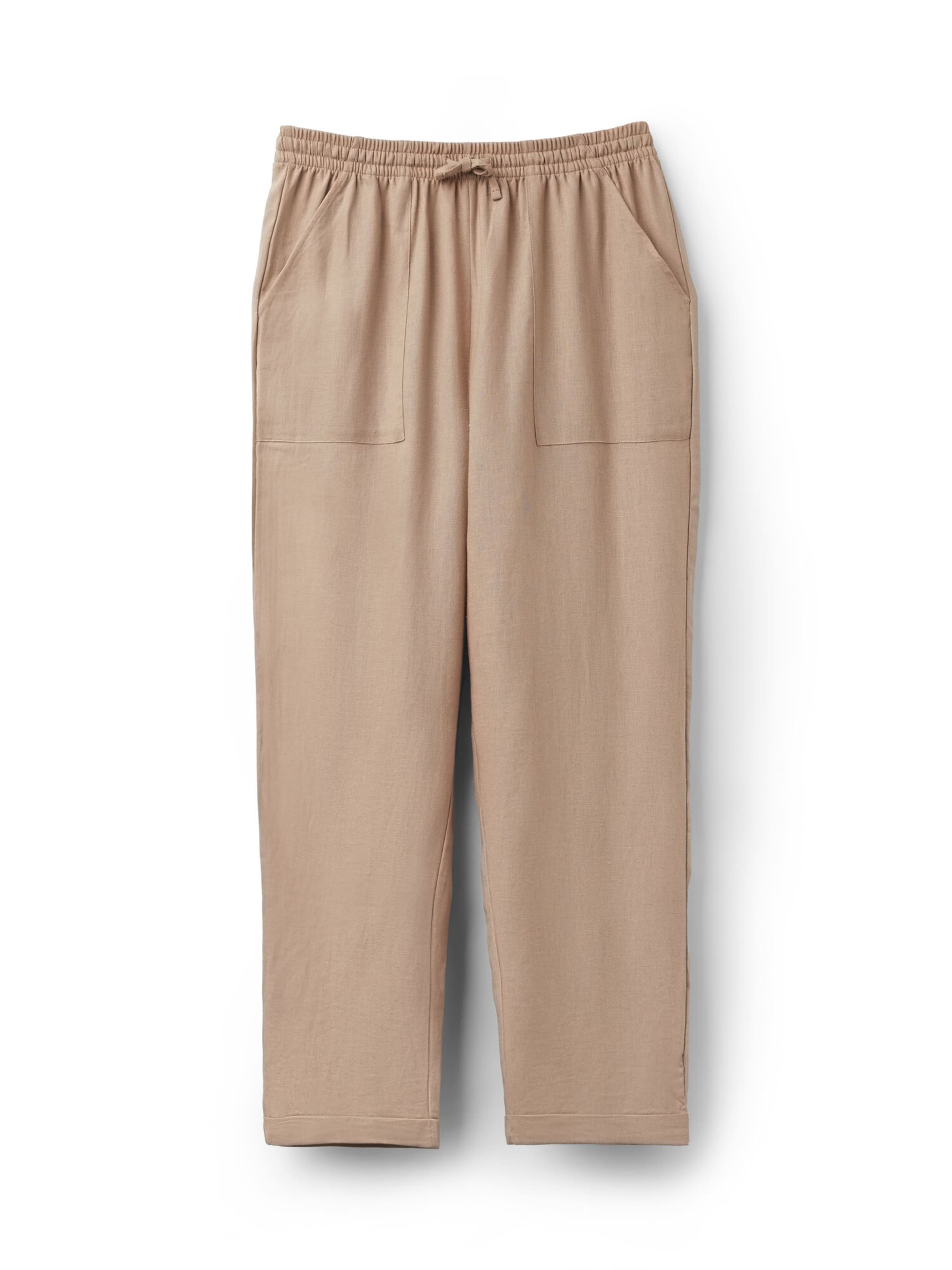 CALZEDONIA Regular Pants in Beige: front