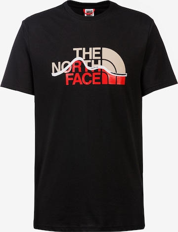 THE NORTH FACE T-Shirt 'Mountain' in Schwarz: predná strana