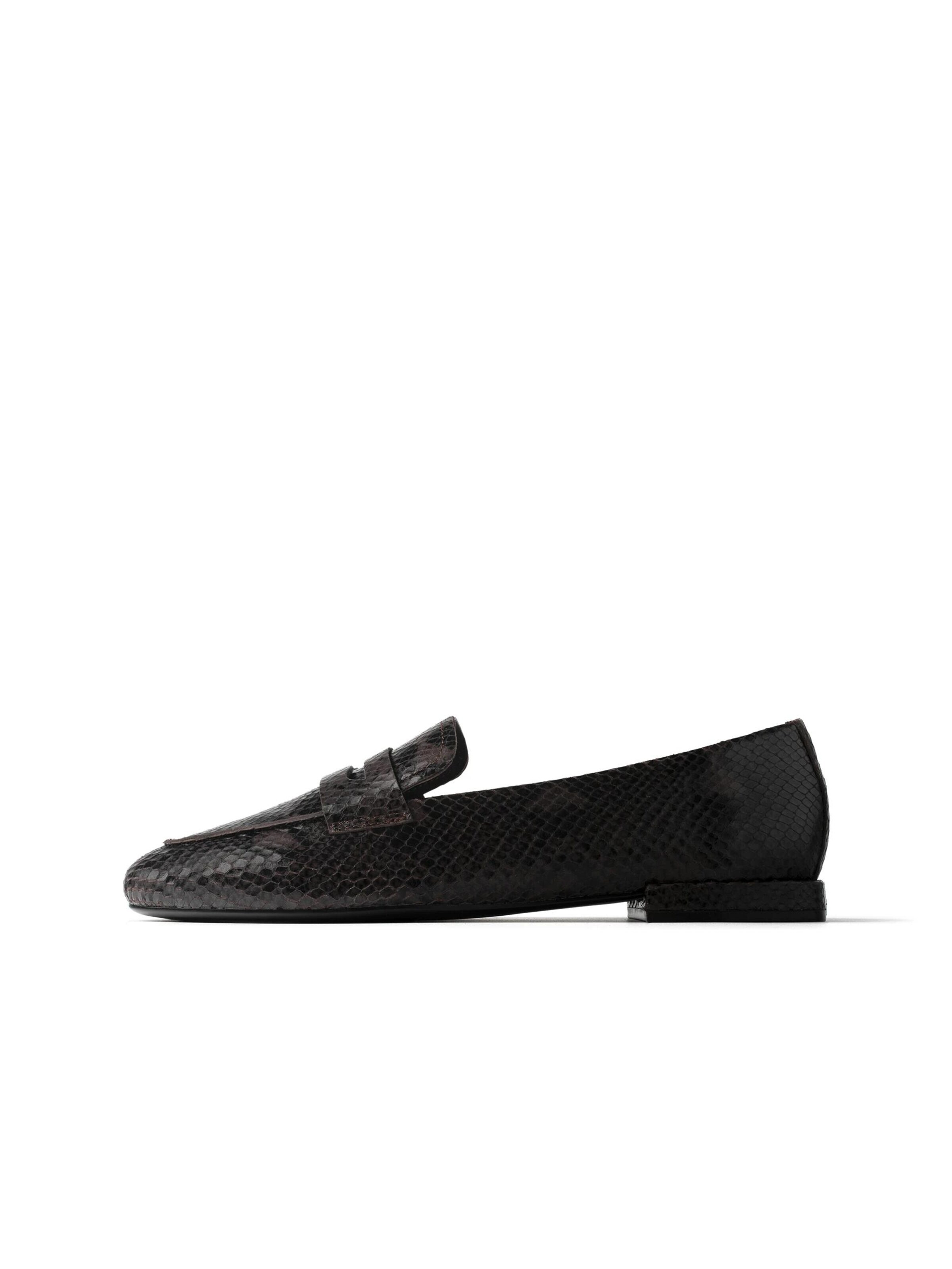 L37 HANDMADE SHOES Mokassin 'QUIET WINTER MORNING' i brun: forside