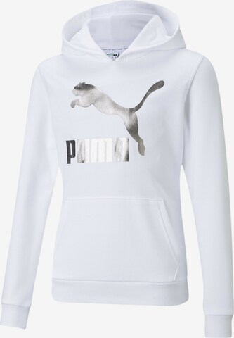 Sweat-shirt PUMA en blanc : devant