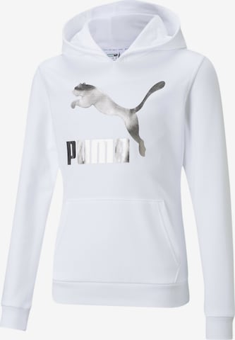 PUMA Sweatshirt in White: front