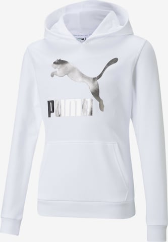 Felpa di PUMA in bianco: frontale