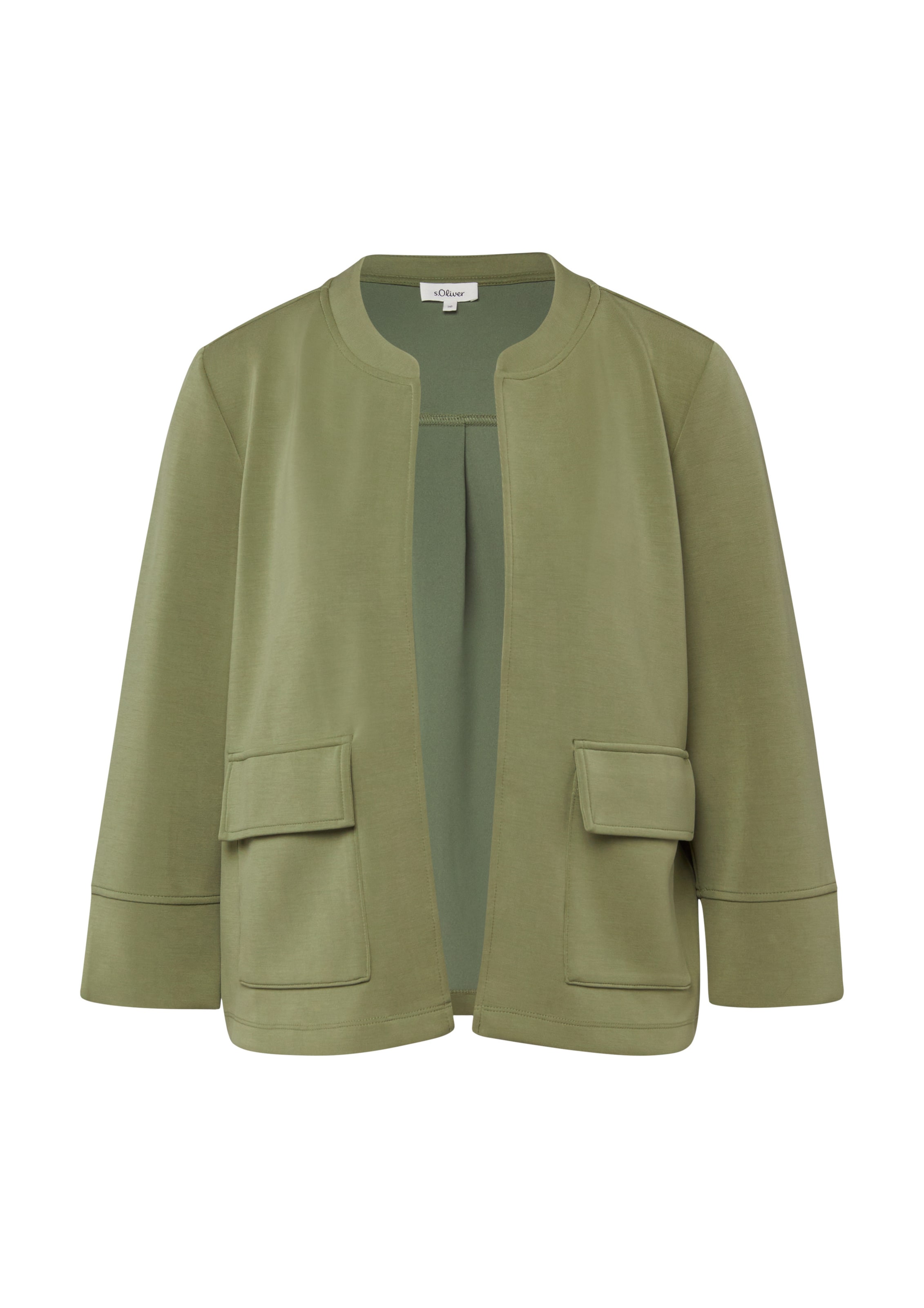 s.Oliver Sweat jacket in Green: front