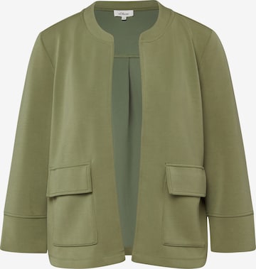 s.Oliver Sweat jacket in Green: front