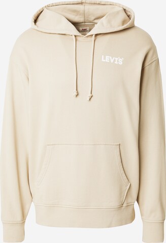 LEVI'S ® Regular fit Sweatshirt 'Relaxed Graphic Hoodie' in Beige: voorkant