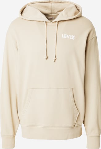 Sweat-shirt 'Relaxed Graphic Hoodie' LEVI'S ® en beige : devant