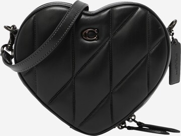 COACH - Bolso de hombro 'Heart' en negro: frente