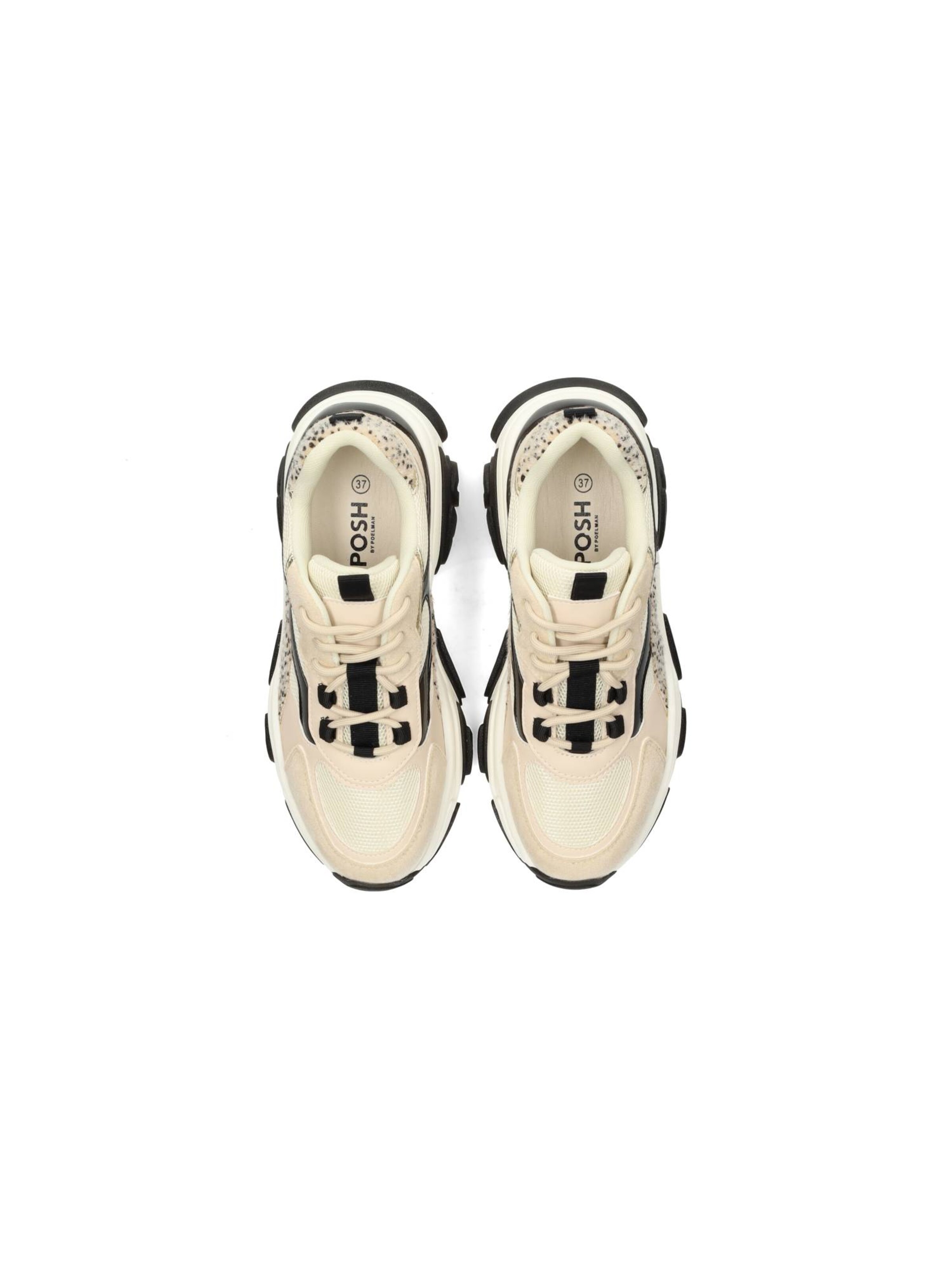 Baskets basses 'Polly' POSH by Poelman en beige