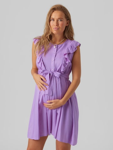 Robe d’été 'MERCY' MAMALICIOUS en violet : devant