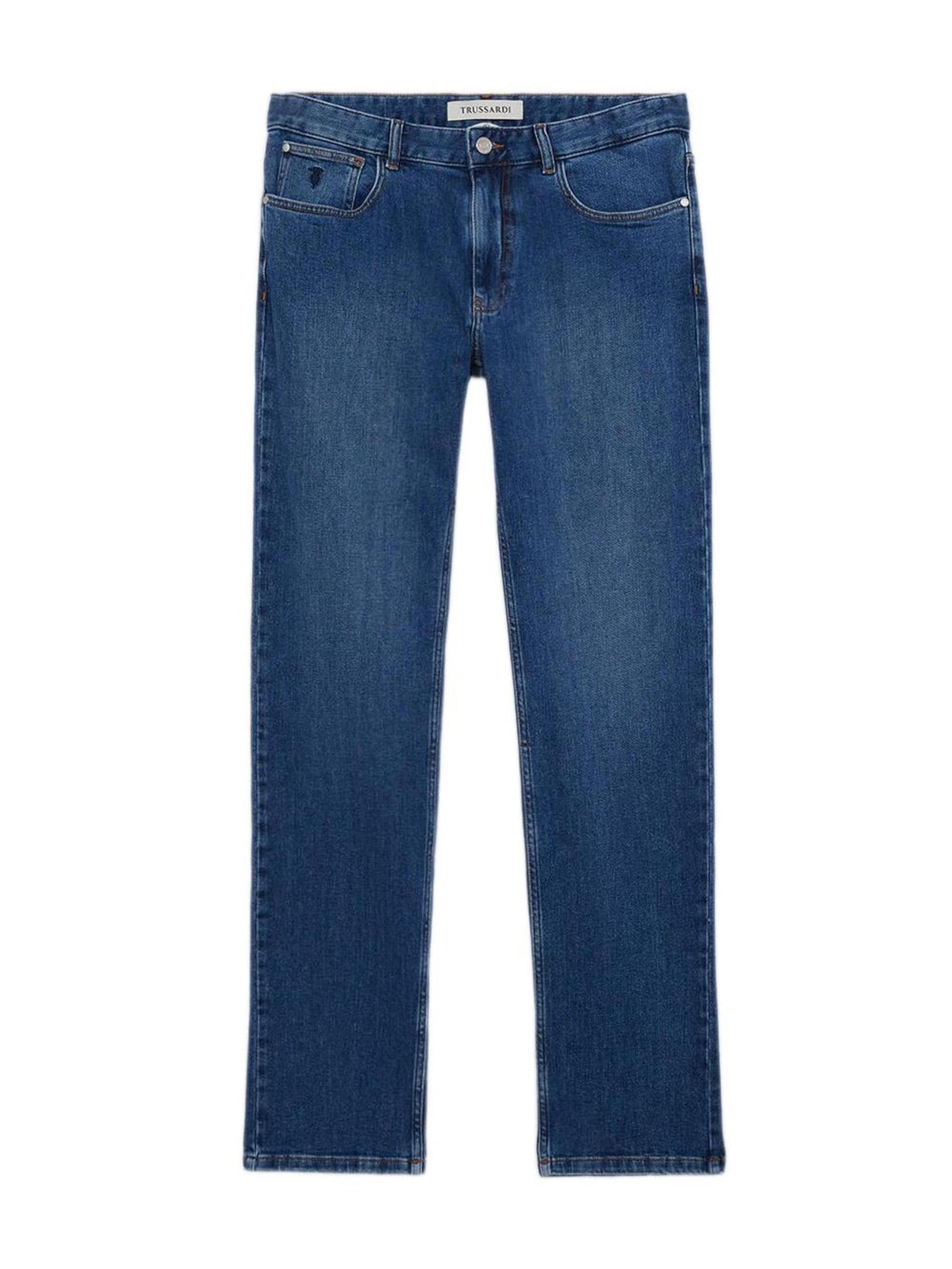 Trussardi - Slimfit Vaquero en azul: frente