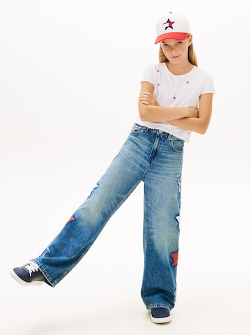 Tricou 'STAR' de la TOMMY HILFIGER pe alb