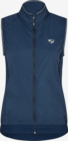 ZIENER Sports Vest 'NORWIGA' in Blue: front