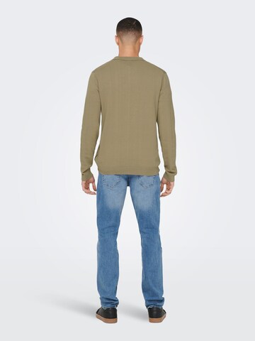 Only & Sons Sweater 'Coby' in Green