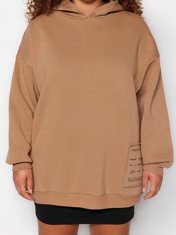 Trendyol Curve Sweatshirt i brun