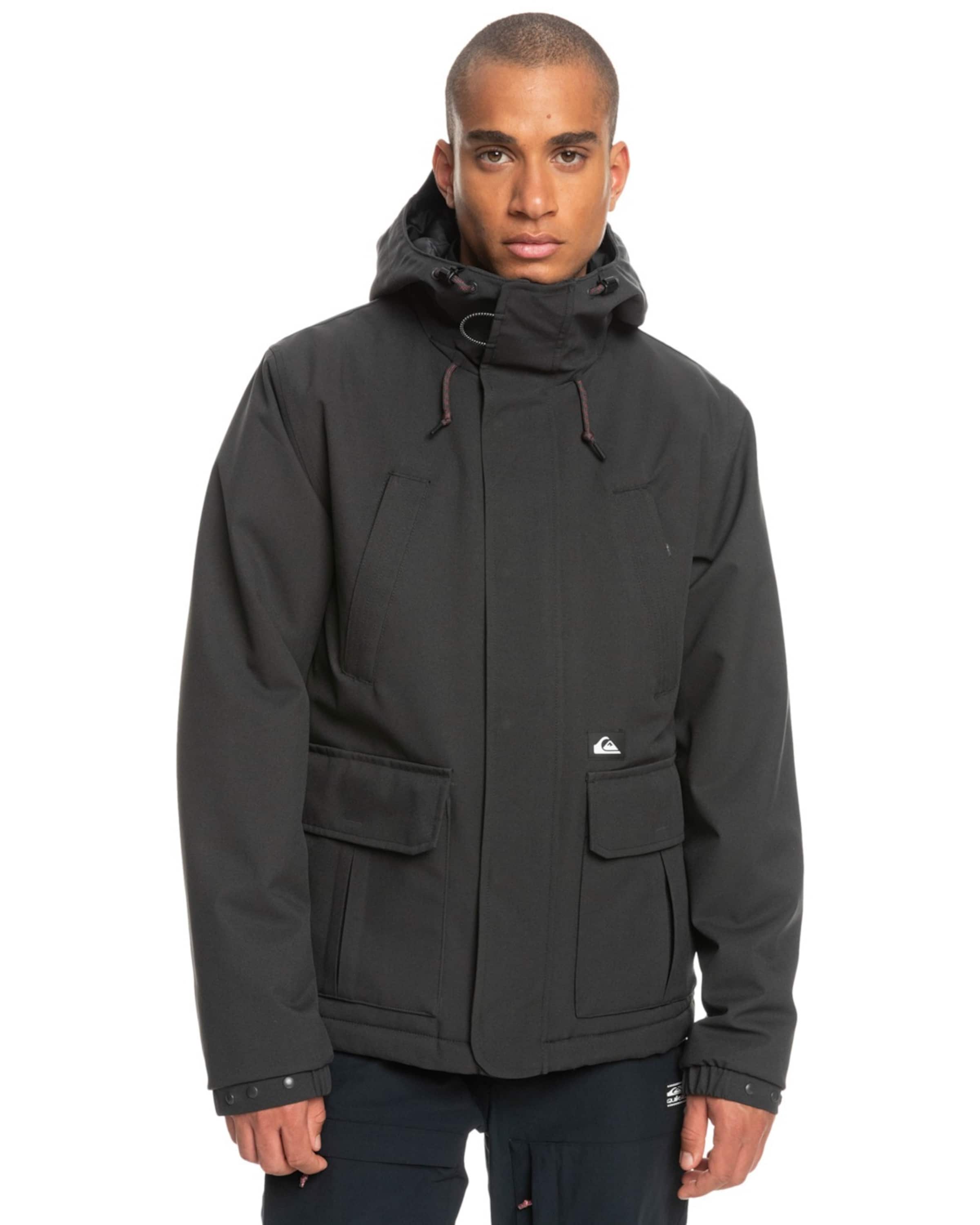 QUIKSILVER Functionele jas 'Futur Arris' in Zwart: voorkant