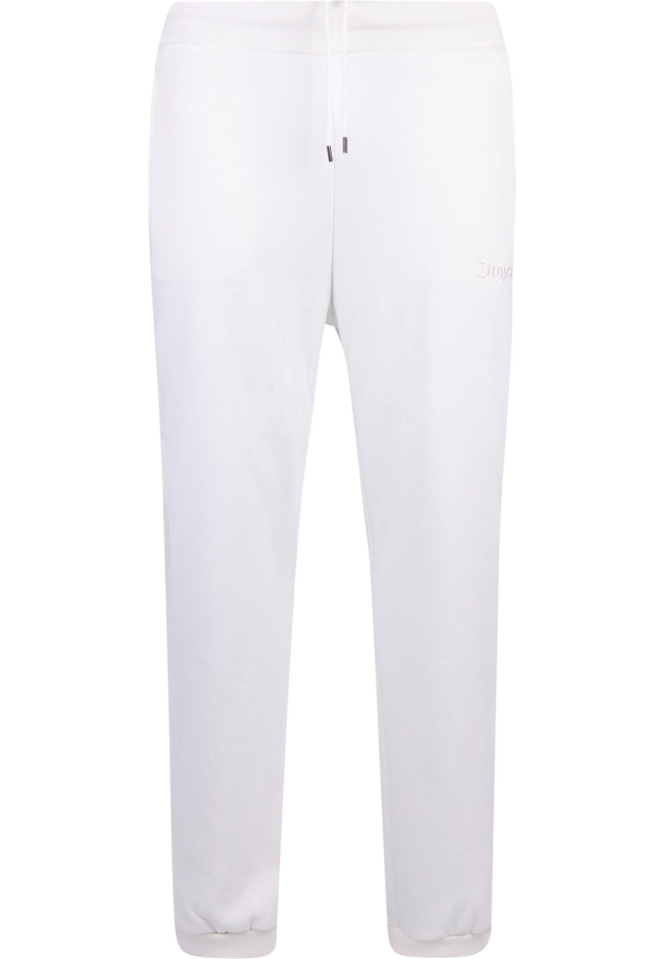 balts Dropsize Pakapēniski sašaurināts piegriezums Bikses: no priekšpuses