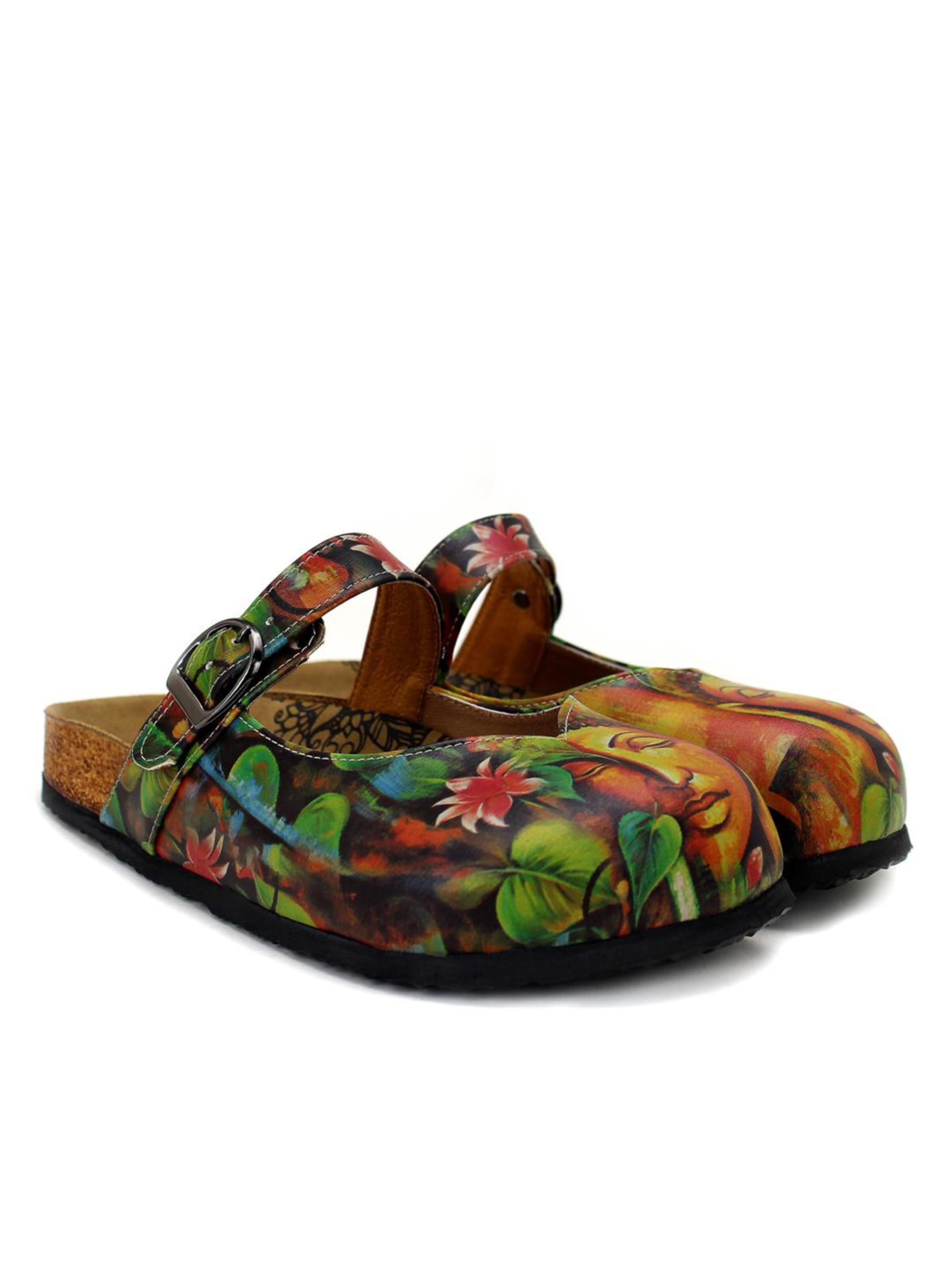 Clogs 'Women Calceo Multicolor Clogs CAL2212 with Buddha' di Goby in colori misti