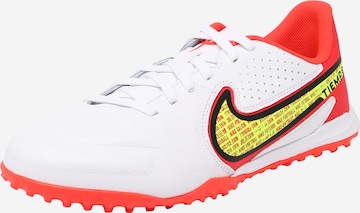 NIKE Athletic Shoes 'Jr. Tiempo Legend 9 Academy' in White: front
