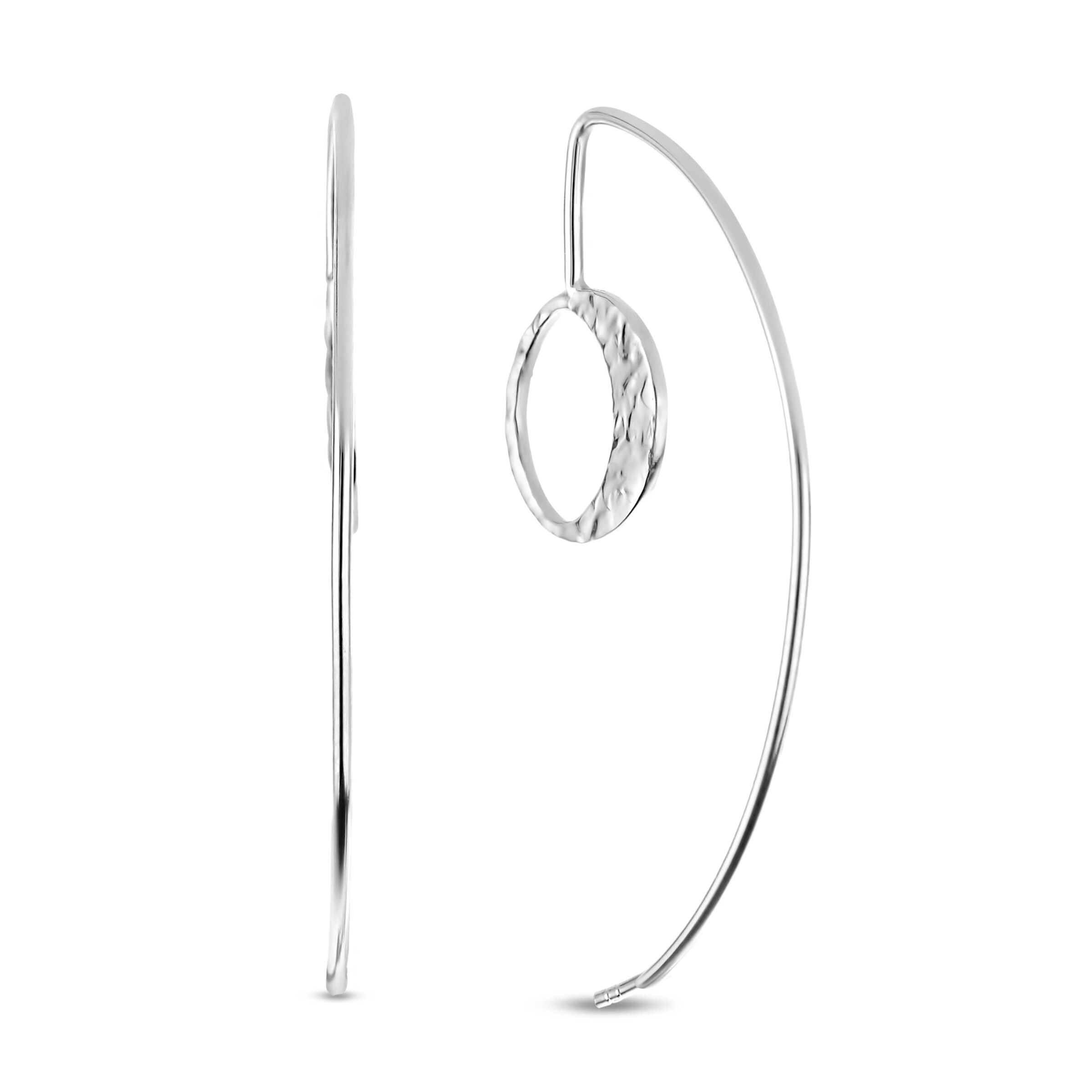 Violet Hamden Earrings in Silver: front