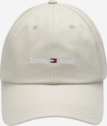 Tommy Jeans Czapka z daszkiem w kolorze beżowy: przód