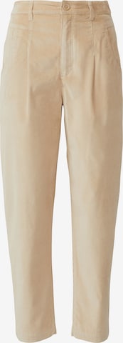s.Oliver Bundfaltenhose in Beige: Vorderseite