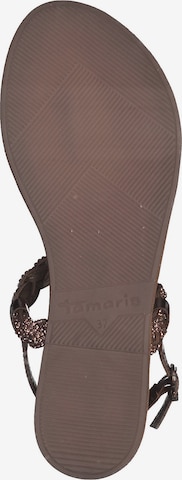 TAMARIS T-Bar Sandals in Bronze
