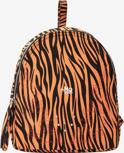 myMo ROCKS Backpack 'Rocks' in Orange / Black, Item view