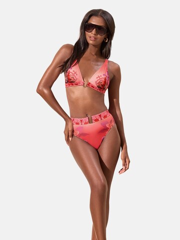 Lipsy Triangel Bikinitop in Pink: Vorderseite